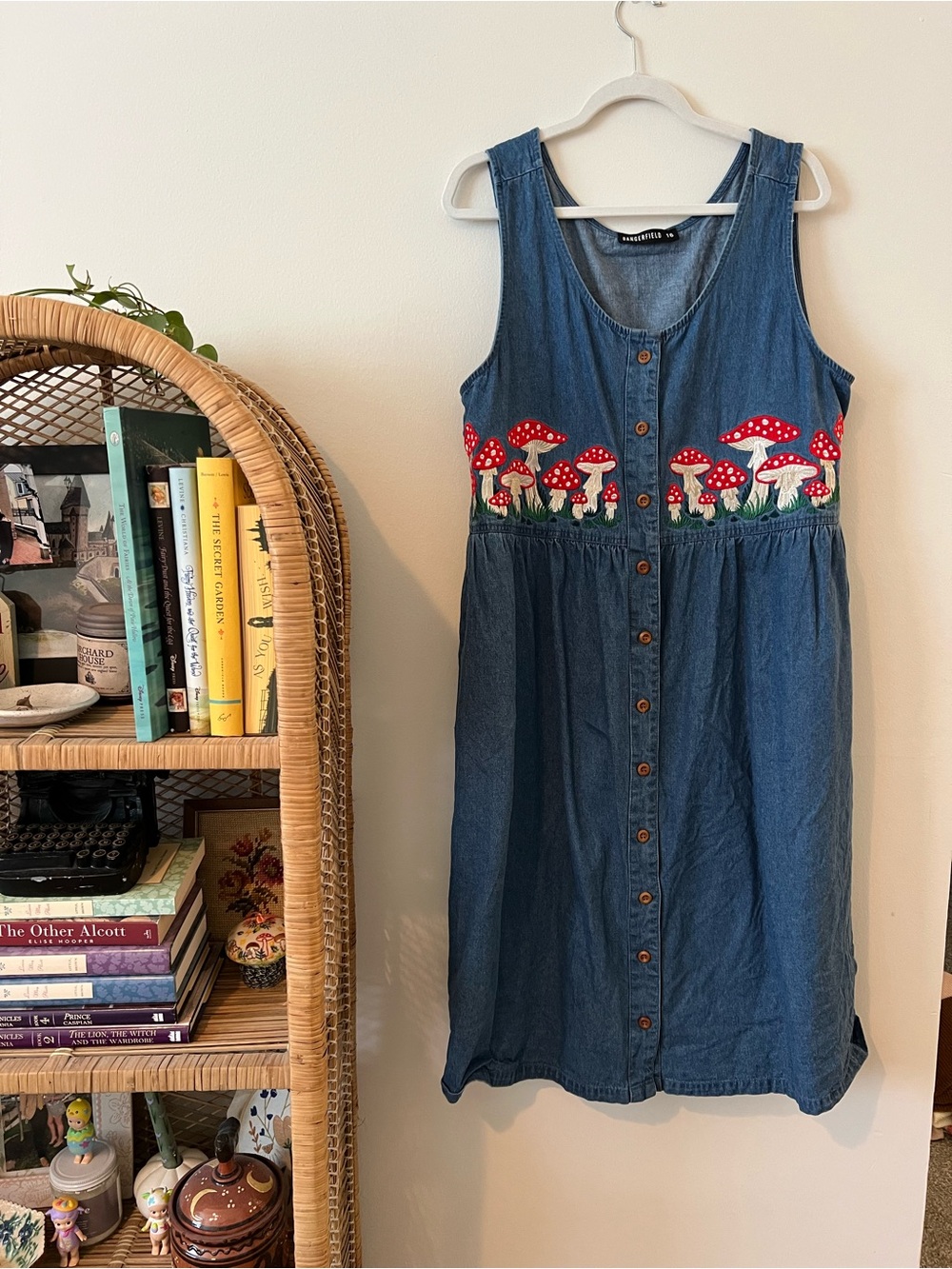 Denim mushroom dress